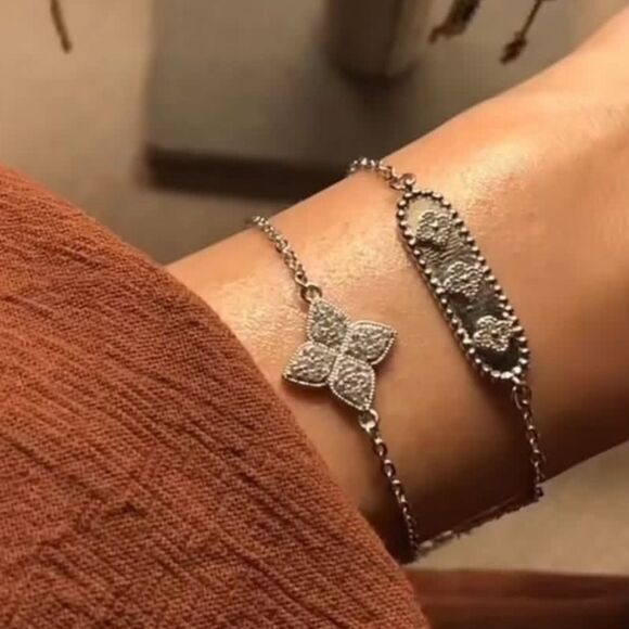 Elegant Silver Women Bracelet A635 - Picture 1 of 3